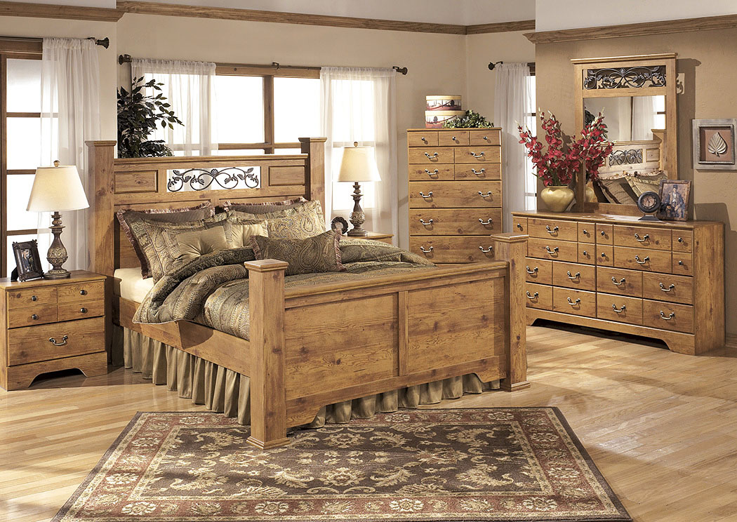 Bittersweet King Poster Bed Ashley, Bittersweet Queen Sleigh Bed With Storage