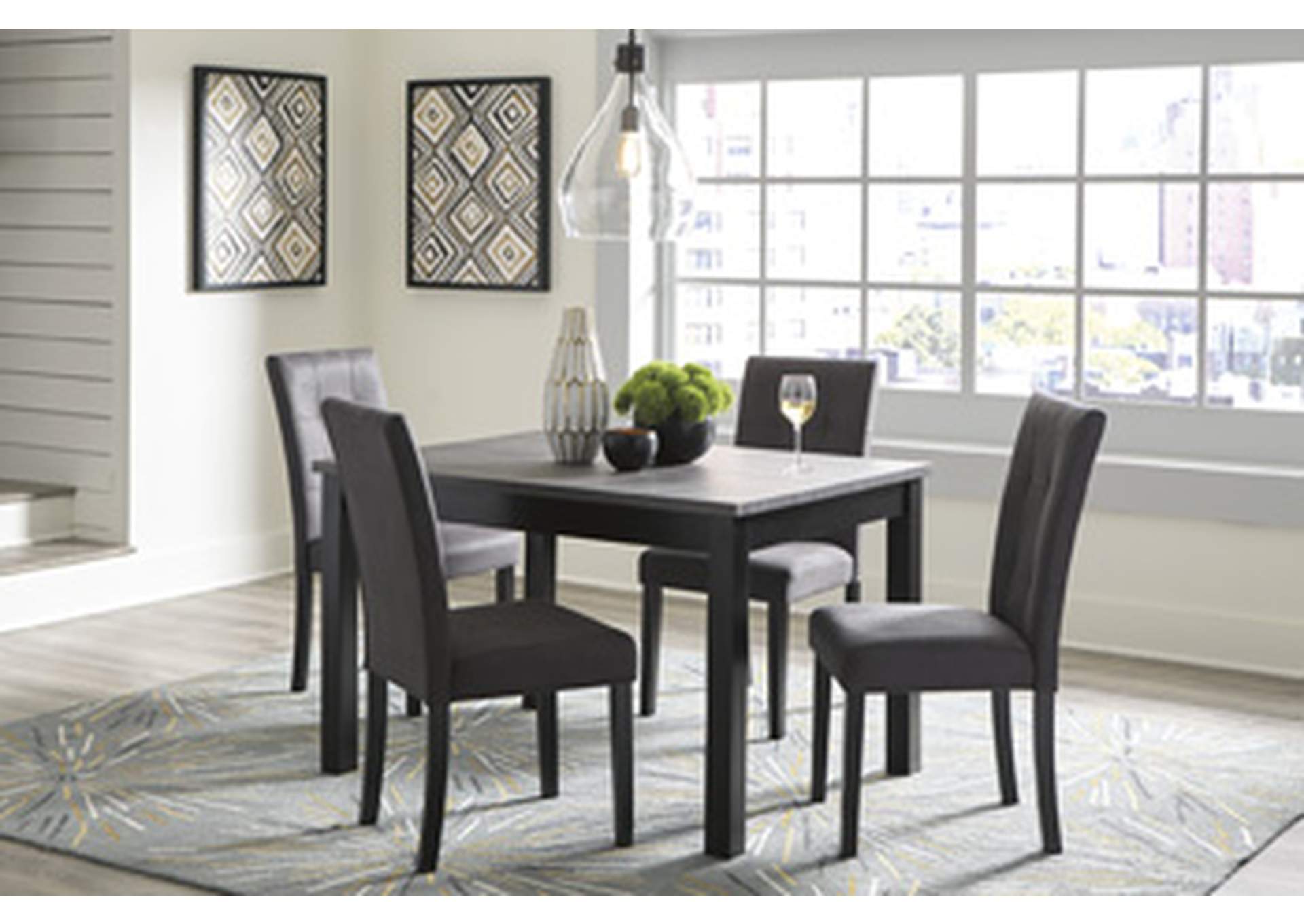 Garvine Dining Room Table And Chairs, Ashley Furniture Glass Dining Room Sets