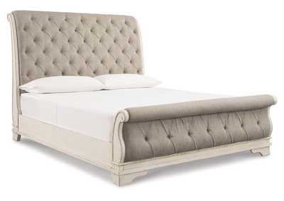 Realyn Queen Sleigh Bed Ashley, Townser King Sleigh Bed